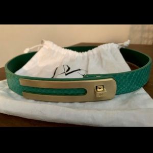 Diane Von Furstenburg Leather Belt 28”